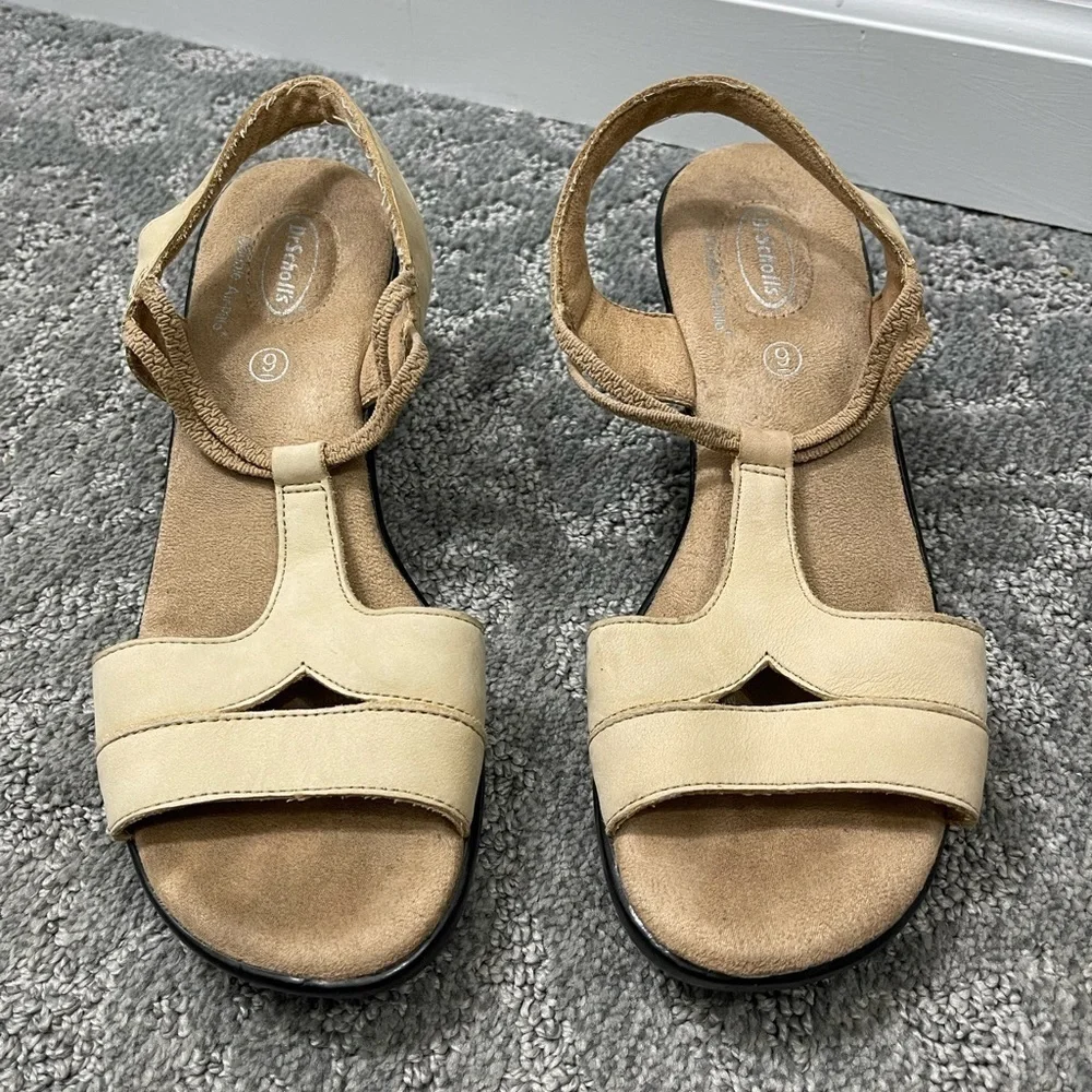 Dr. Scholl’s Double Air-Pillo Low Heel Sandals Size 9